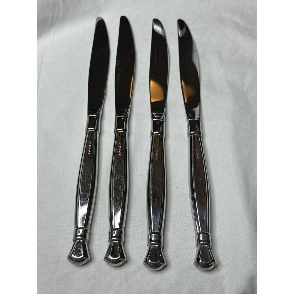 Oneida Act 1 I (4) Dinner Knives Glossy Flatware Knife - Picture 6 of 9